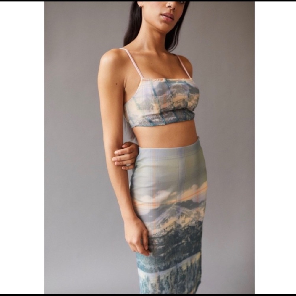Urban Outfitters Mountain Skirt Set